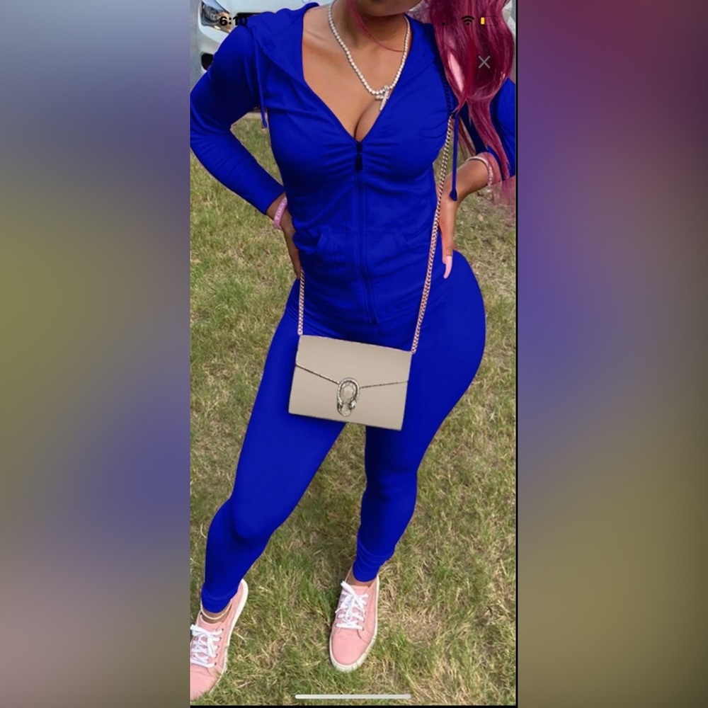Royal Blue Jacket & Legging Set